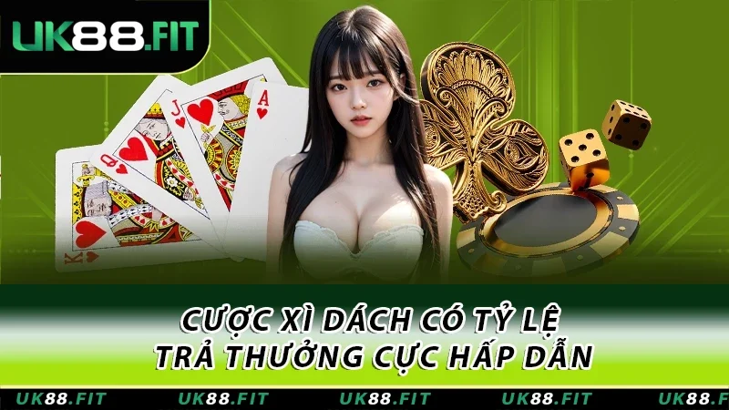 Cược xì dách có tỷ lệ trả thưởng cực hấp dẫn Cược xì dách có tỷ lệ trả thưởng cực hấp dẫn