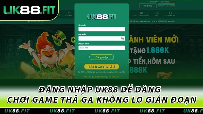 Hướng dẫn đăng nhập UK88